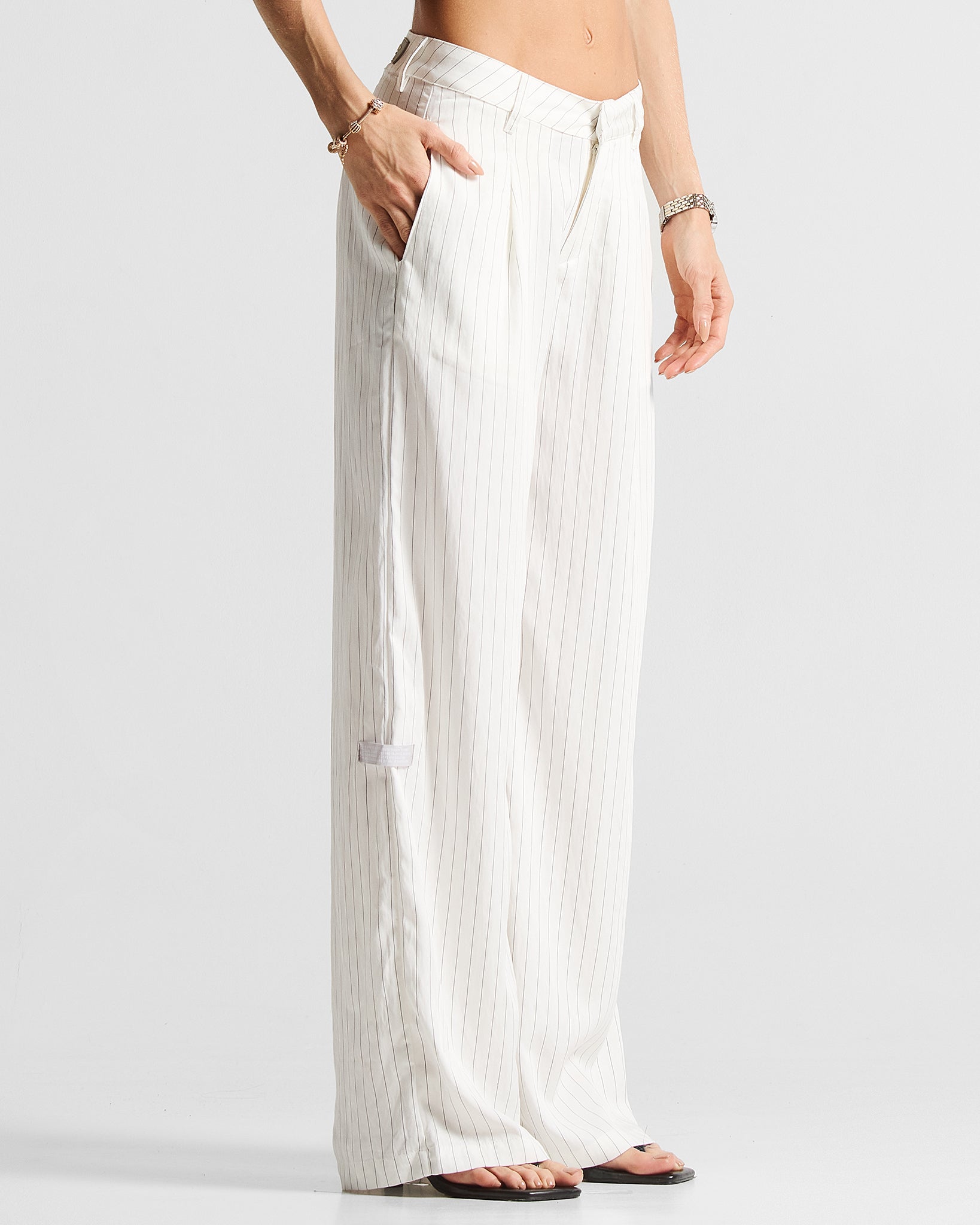 Pinstripe Tailored Pant Mujer