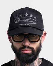 Gorra Cordón Negra Con Plateado Arkad Records