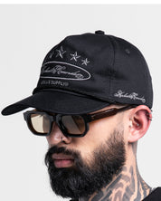 Gorra Cordón Negra Con Plateado Arkad Records