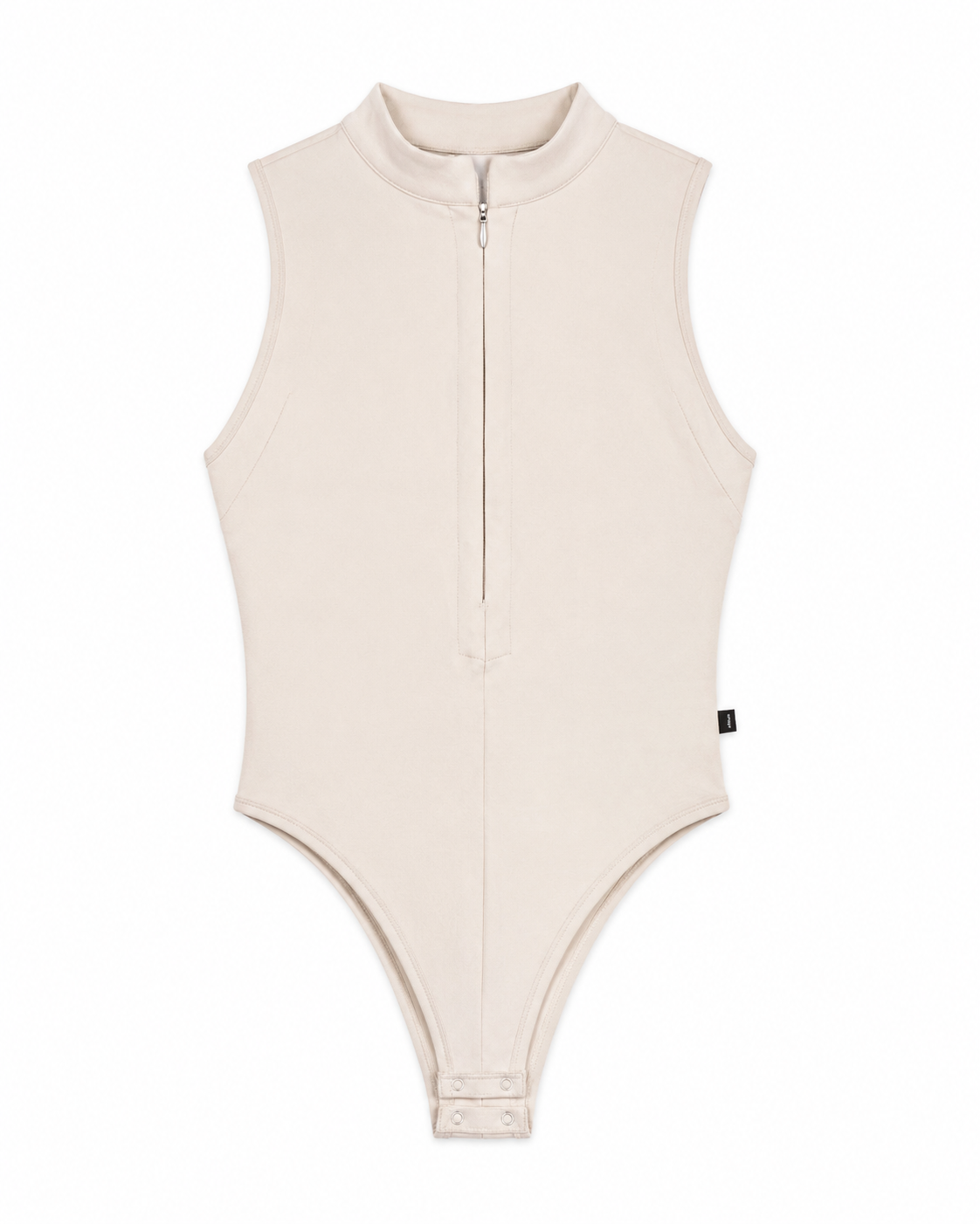 Zip Bodysuit Beige