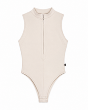 Zip Bodysuit Beige
