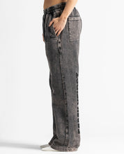 Washed Sweatpant Family Negra - Unisex