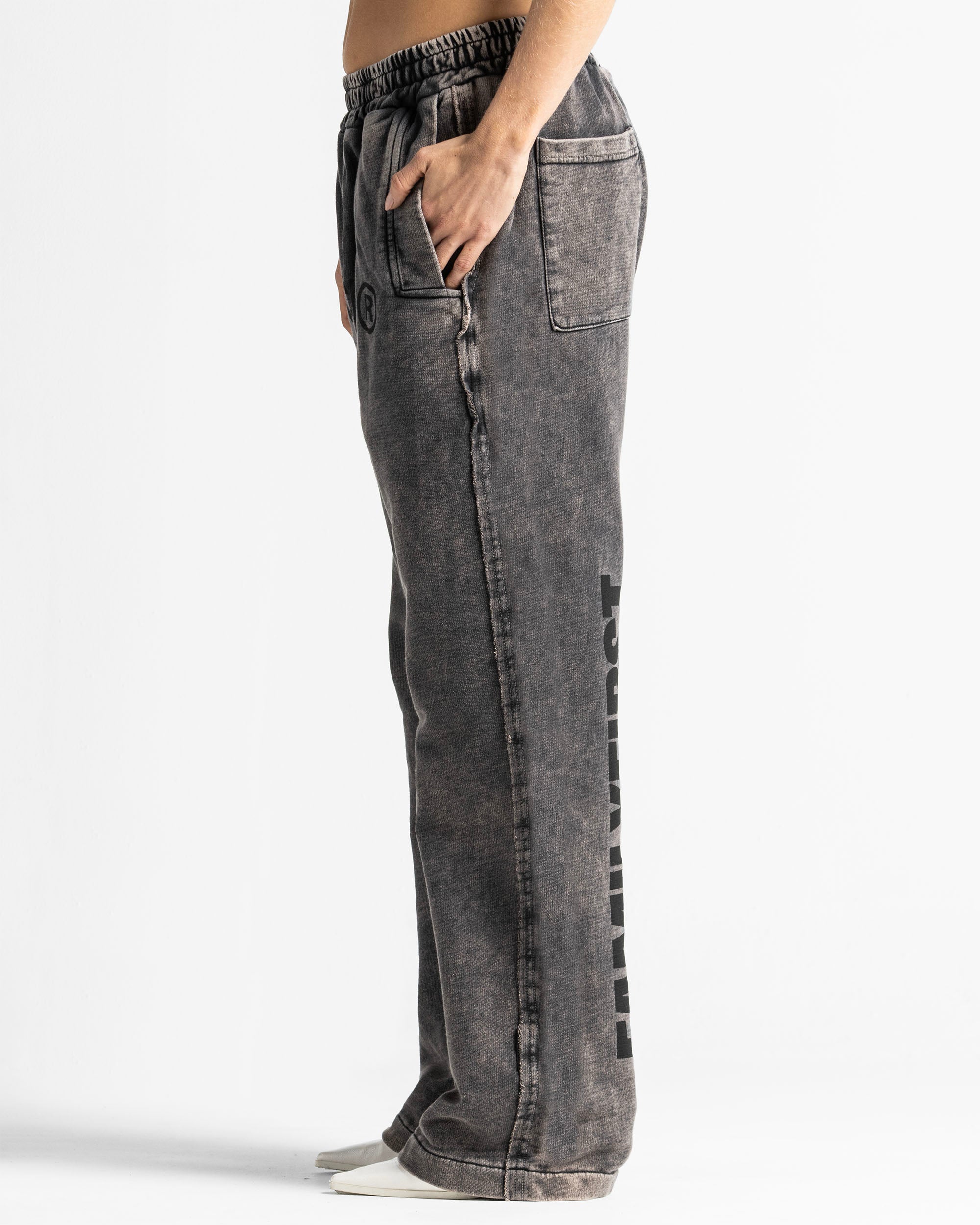 Washed Sweatpant Family Negra - Unisex
