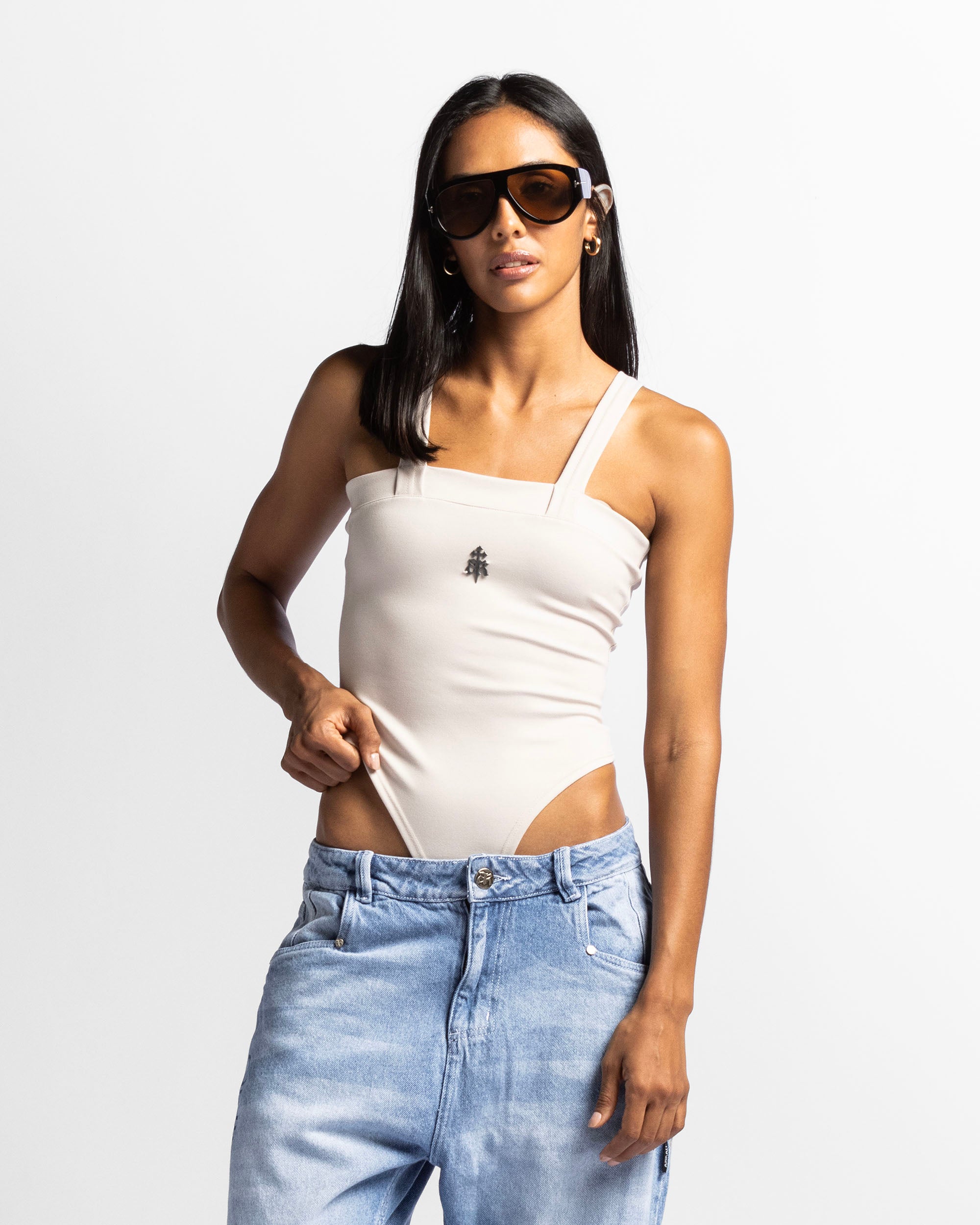 Bodysuit Tirantes Beige