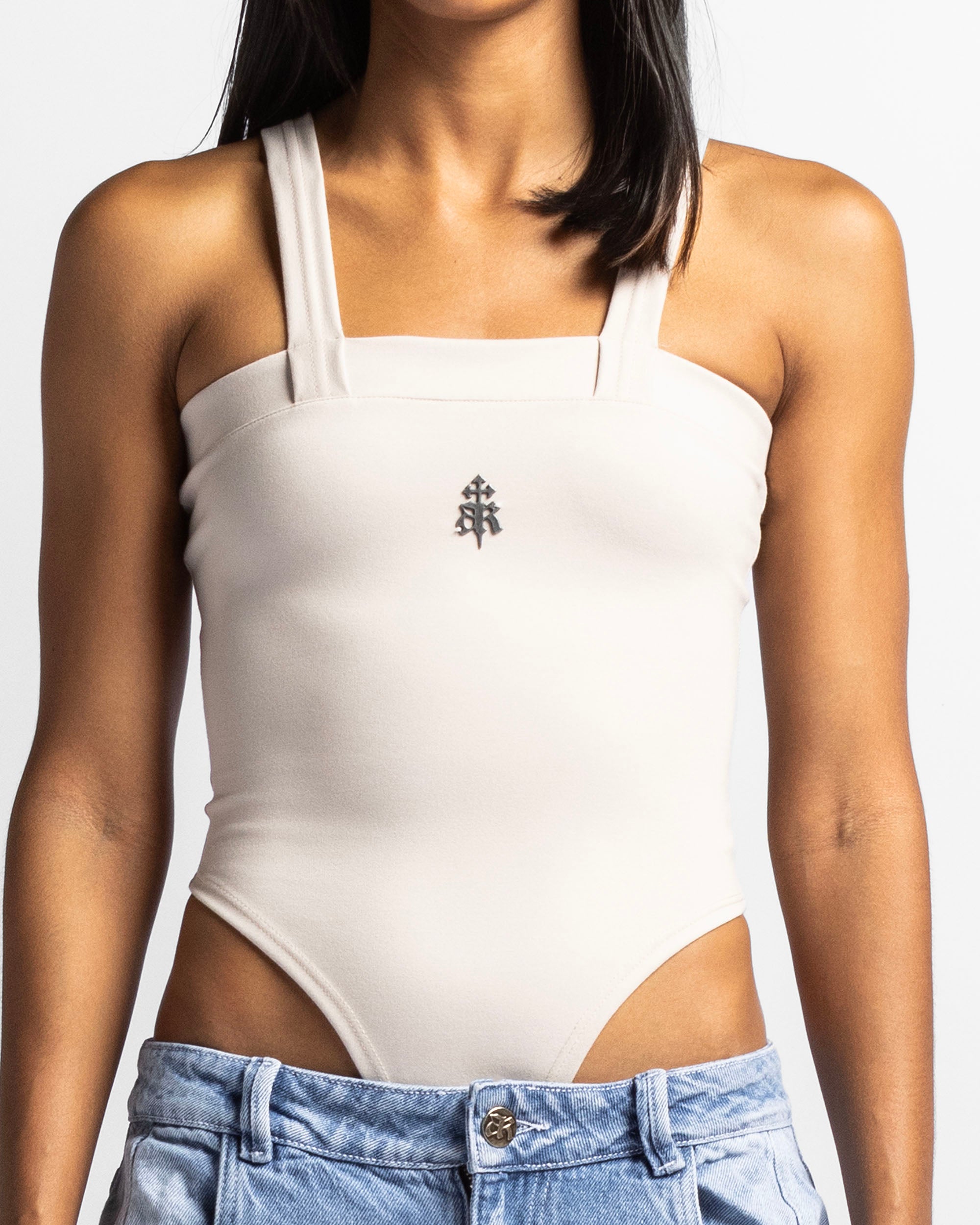 Bodysuit Tirantes Beige