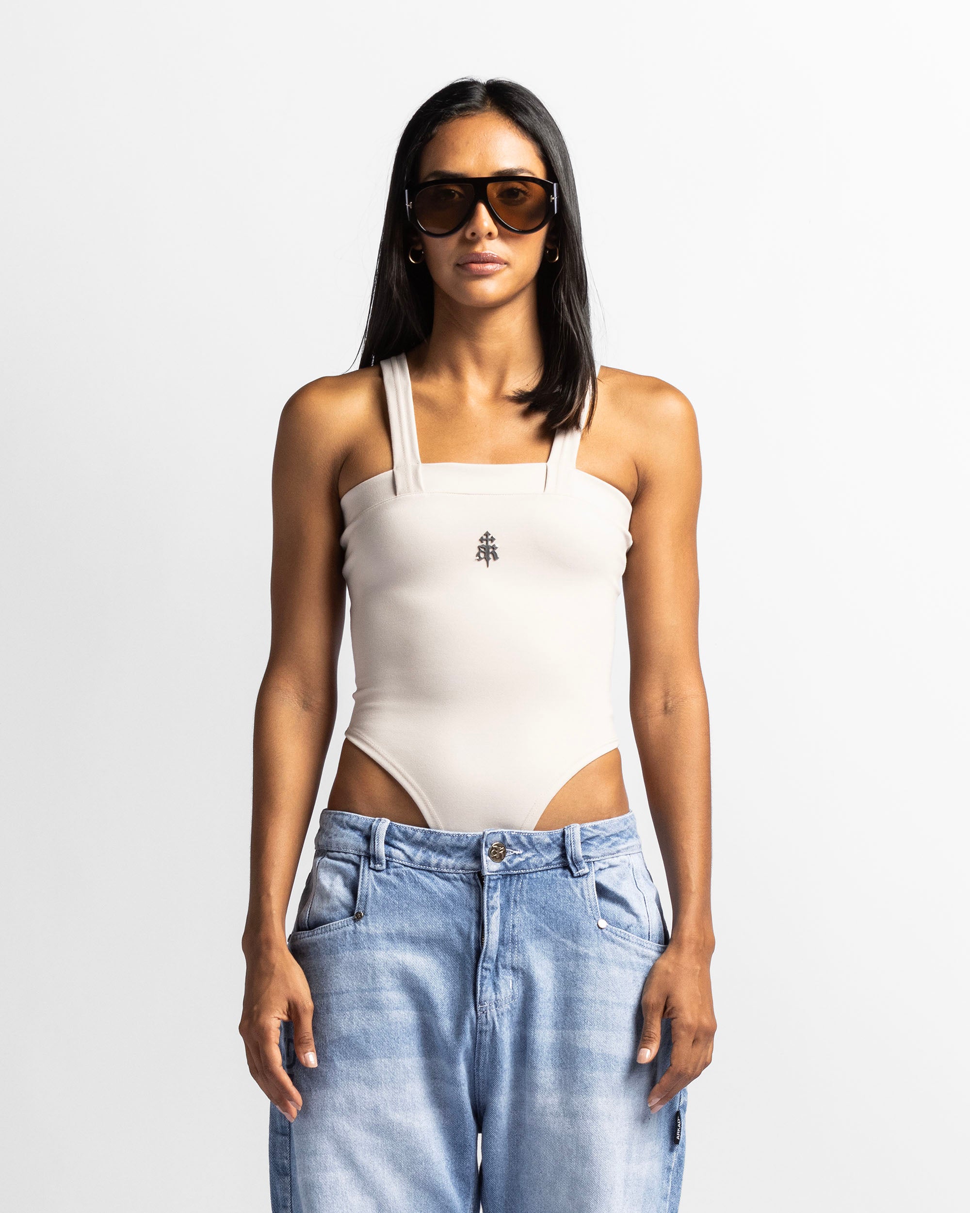 Bodysuit Tirantes Beige