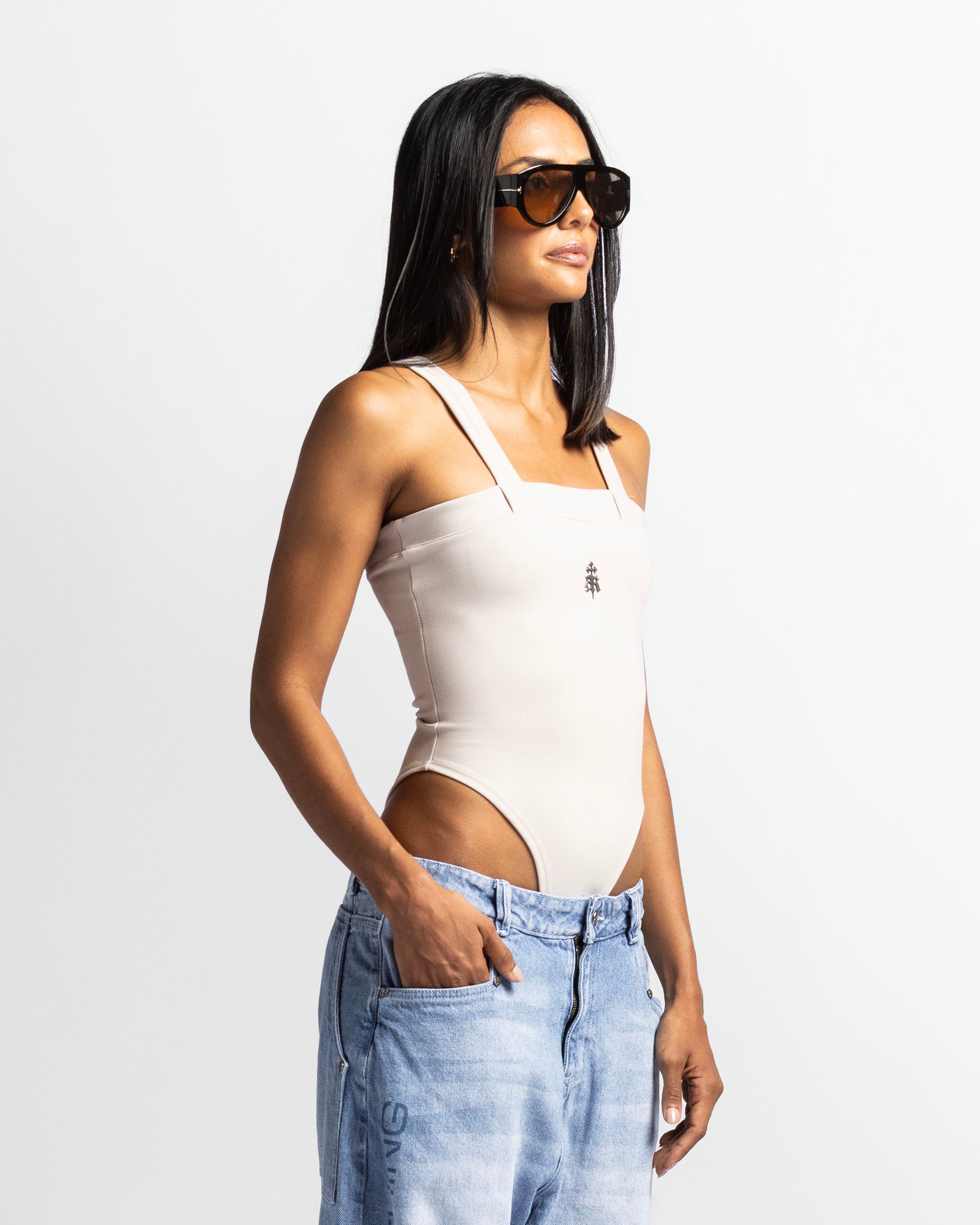 Bodysuit Tirantes Beige