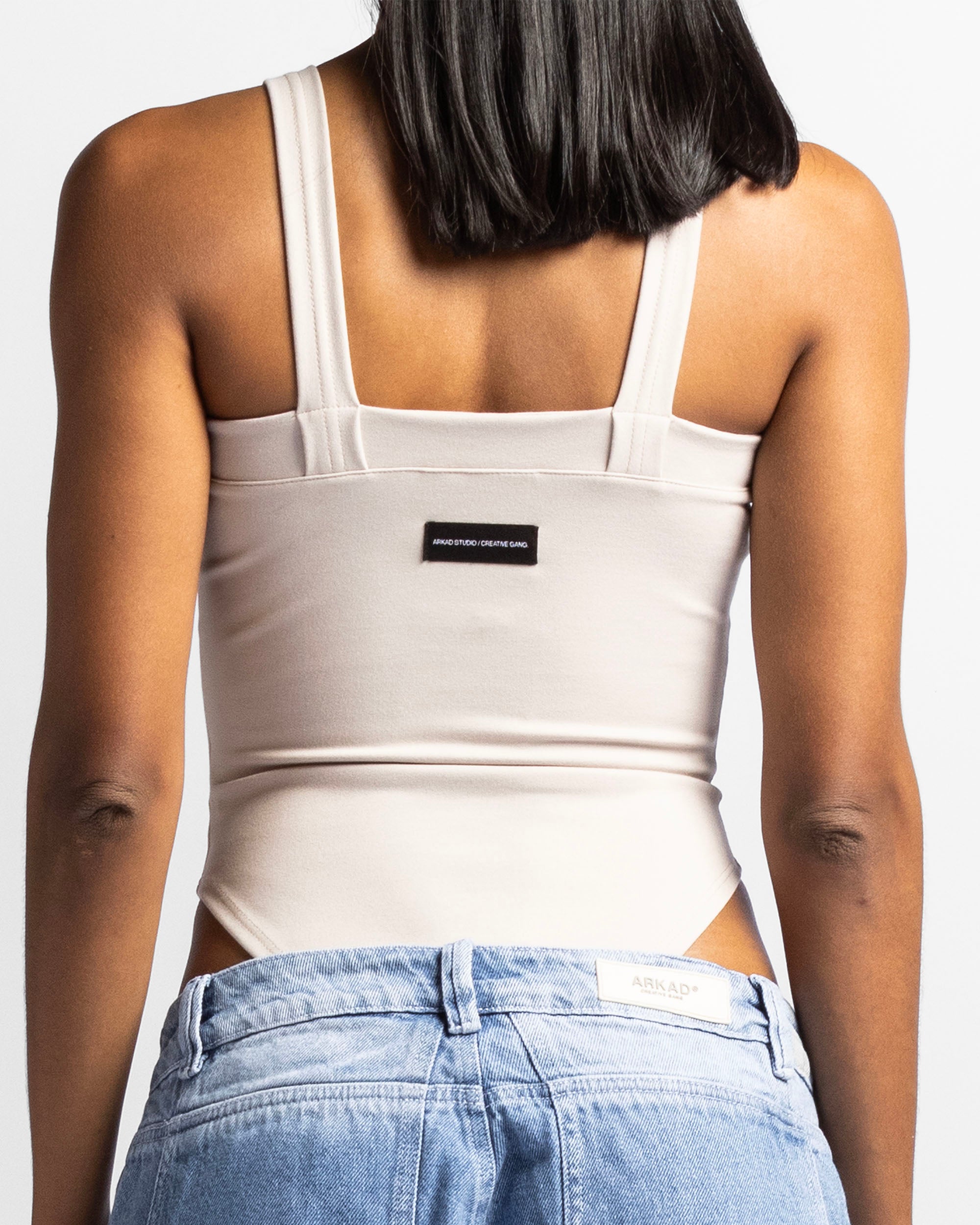 Bodysuit Tirantes Beige