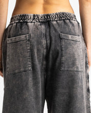 Washed Sweatpant Family Negra - Unisex