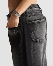 Low Rise Jean Negro Mujer