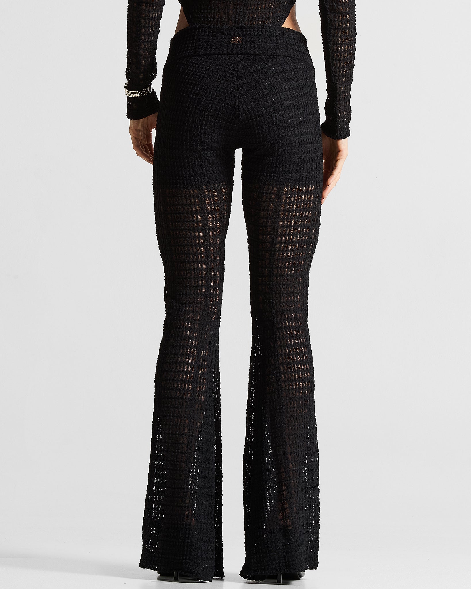 Black Lace Pant Mujer
