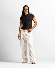 Camisa De Botones En Mesh