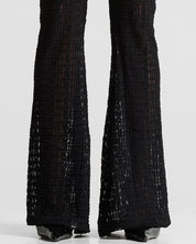 Black Lace Pant Mujer