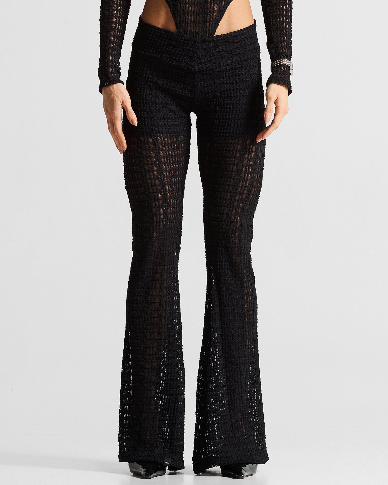 Black Lace Pant Mujer