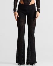 Black Lace Pant Mujer