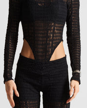 Black Lace Pant Mujer