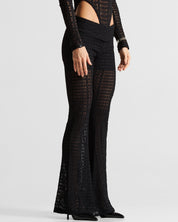 Black Lace Pant Mujer