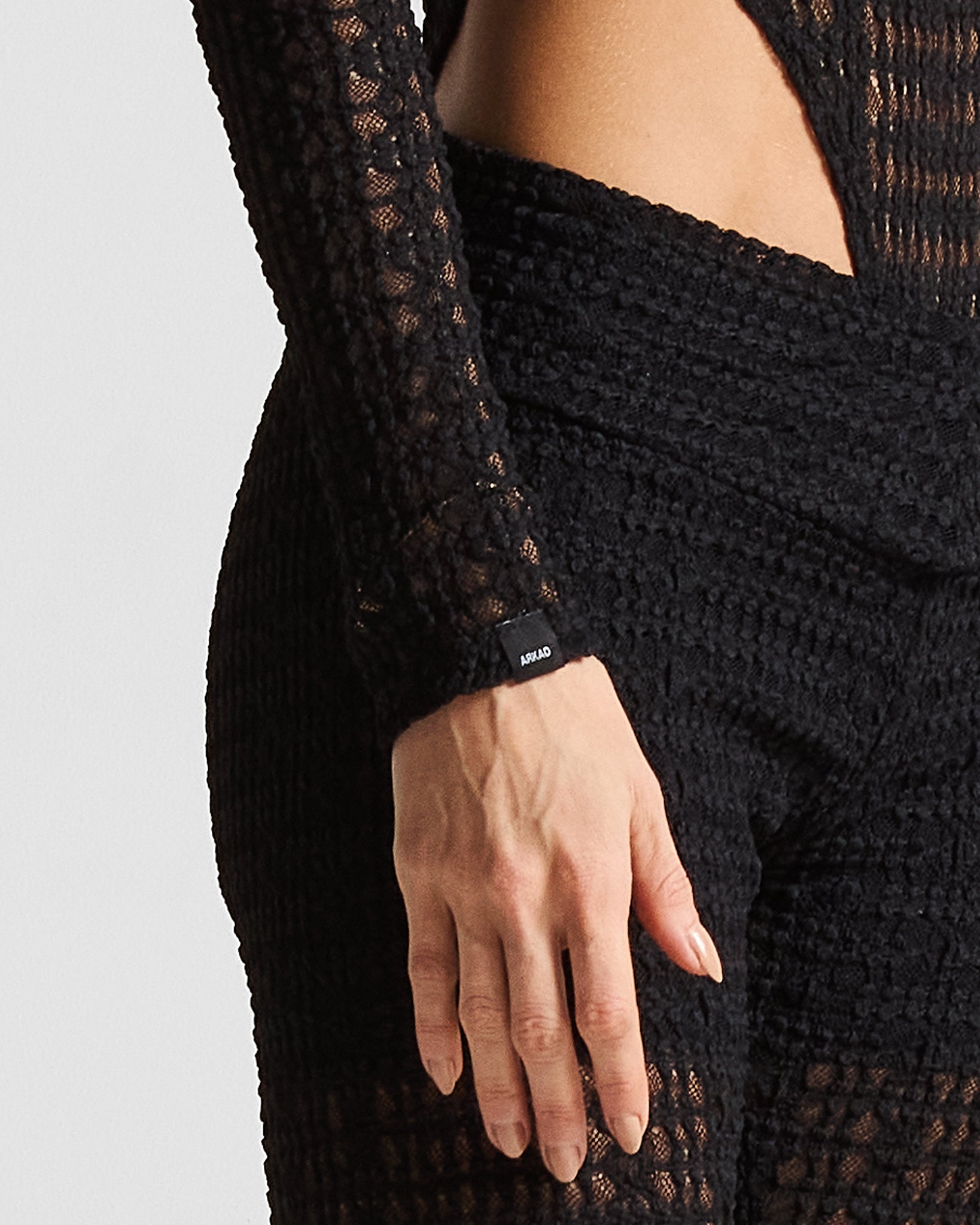 Black Lace Pant Mujer