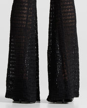 Black Lace Pant Mujer