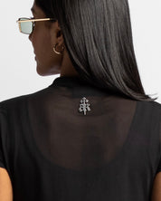 Camisa De Botones En Mesh