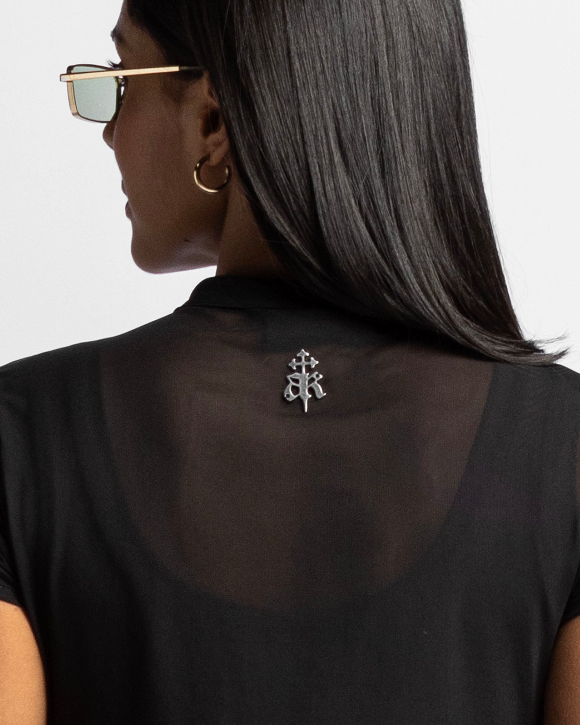 Camisa De Botones En Mesh