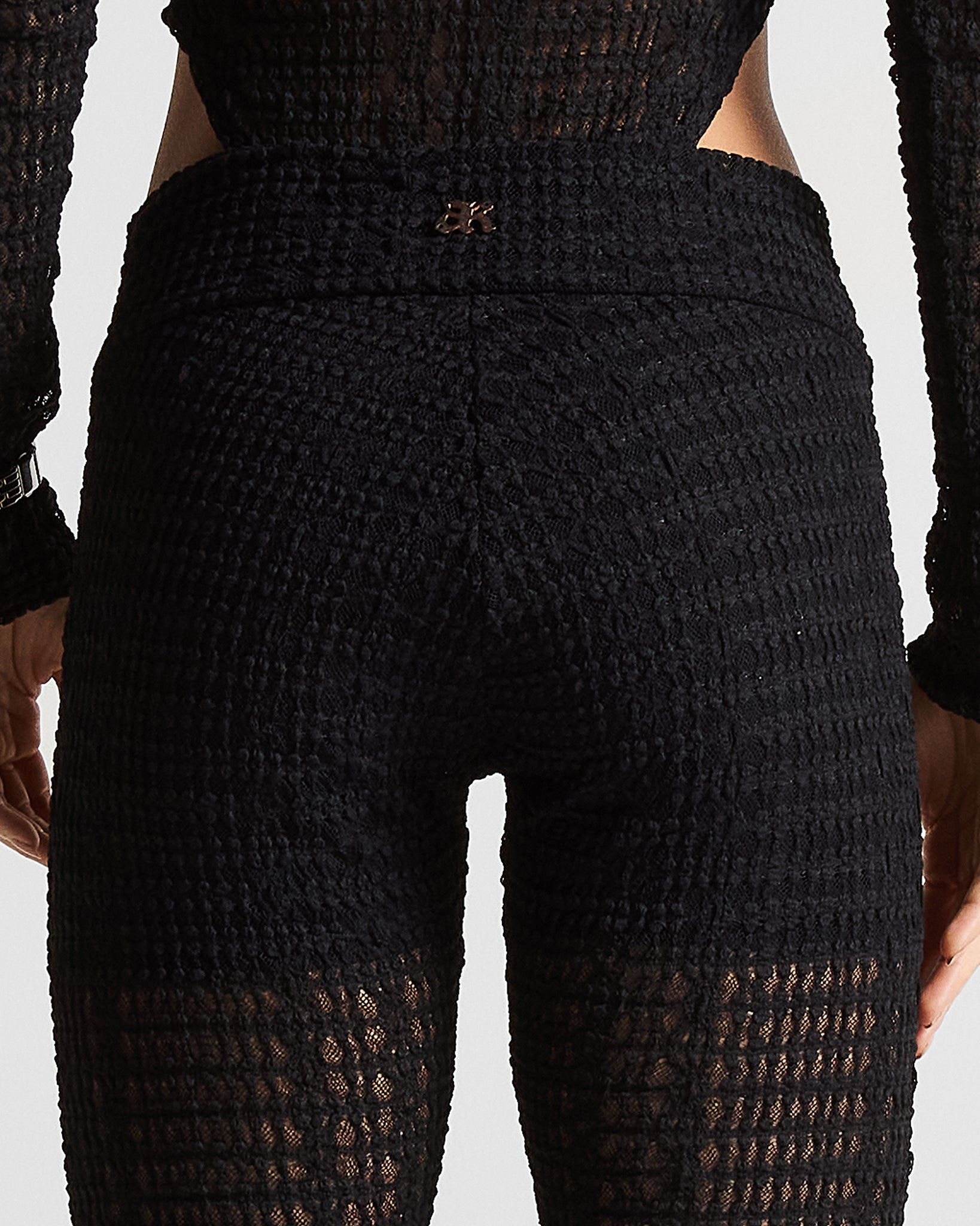 Black Lace Pant Mujer