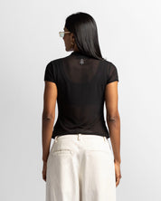 Camisa De Botones En Mesh