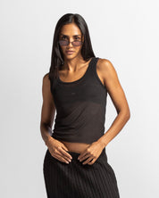 Mesh Tank Top - Negra