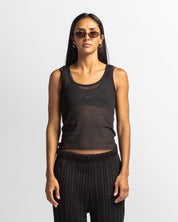 Mesh Tank Top - Negra
