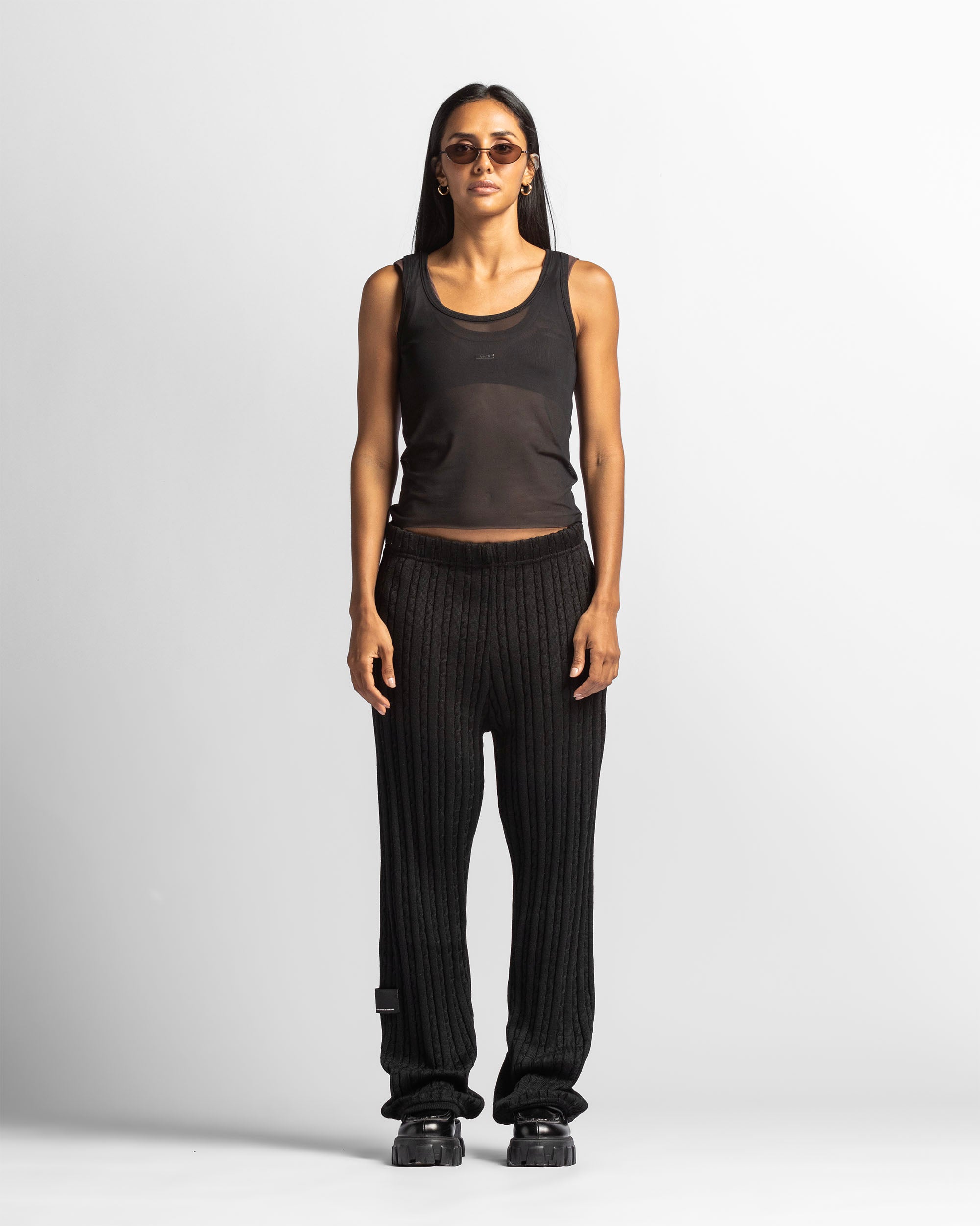 Mesh Tank Top - Negra