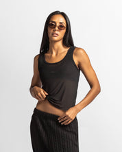 Mesh Tank Top - Negra
