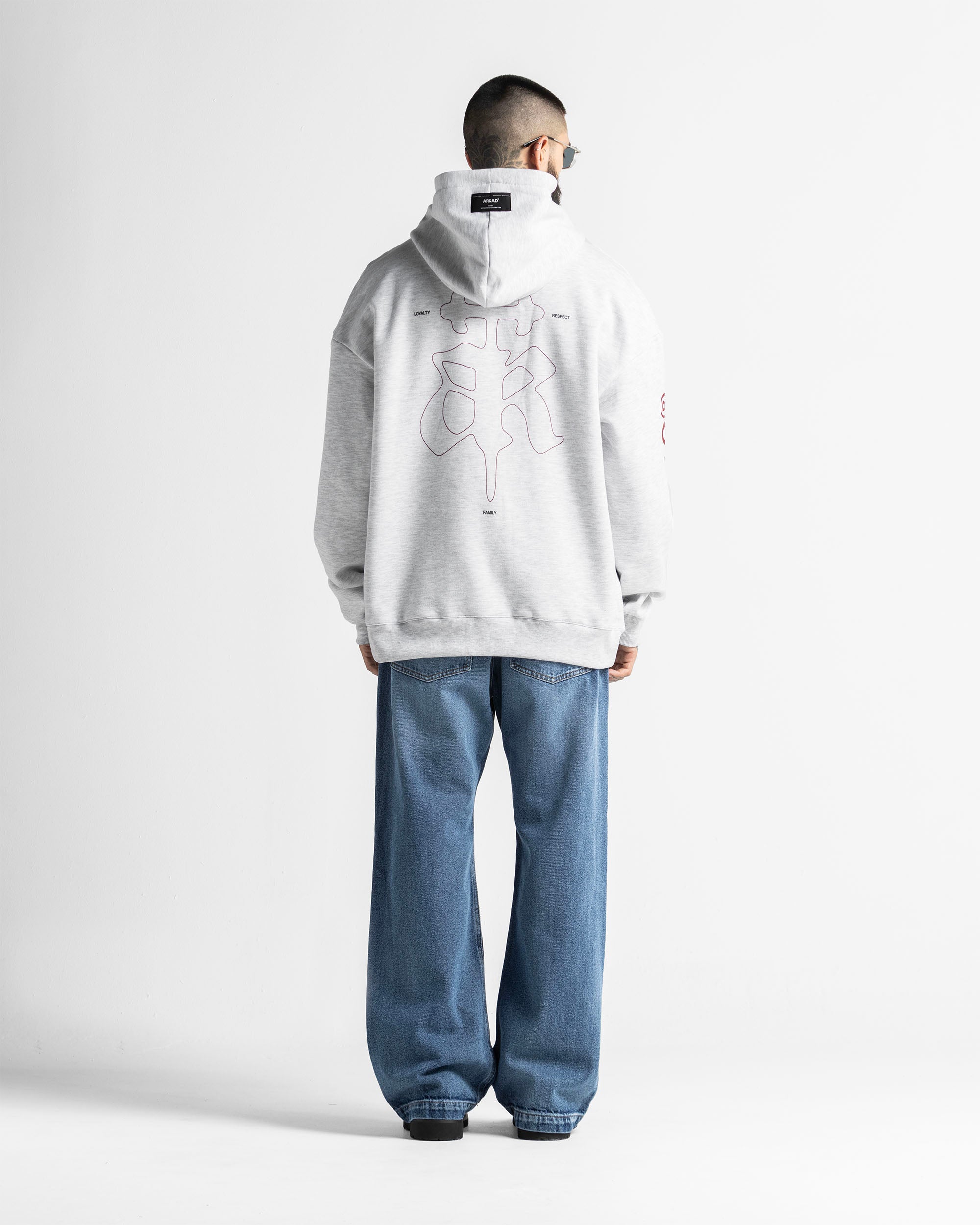 Hoodie Gris Jaspe Logo