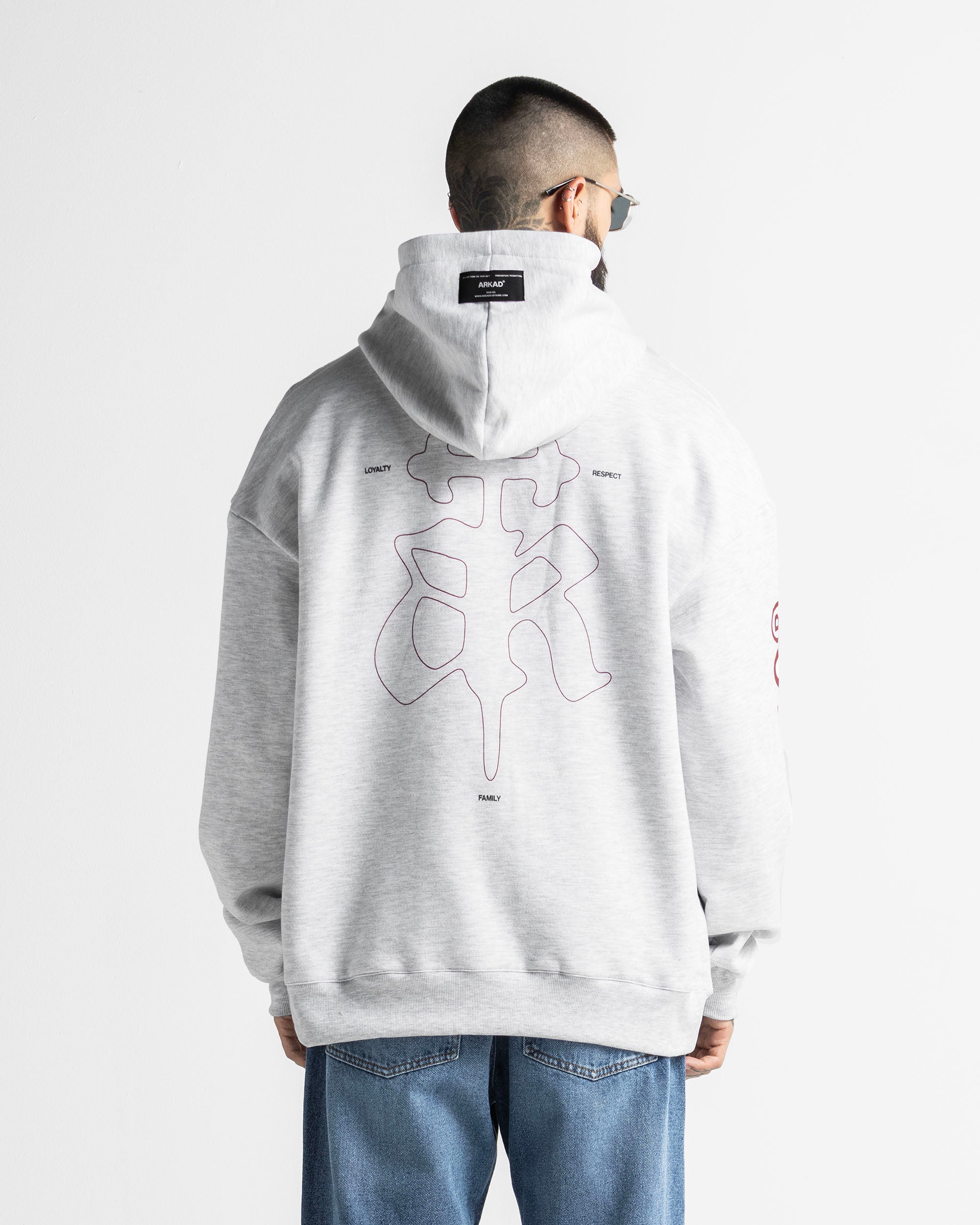 Hoodie Gris Jaspe Logo