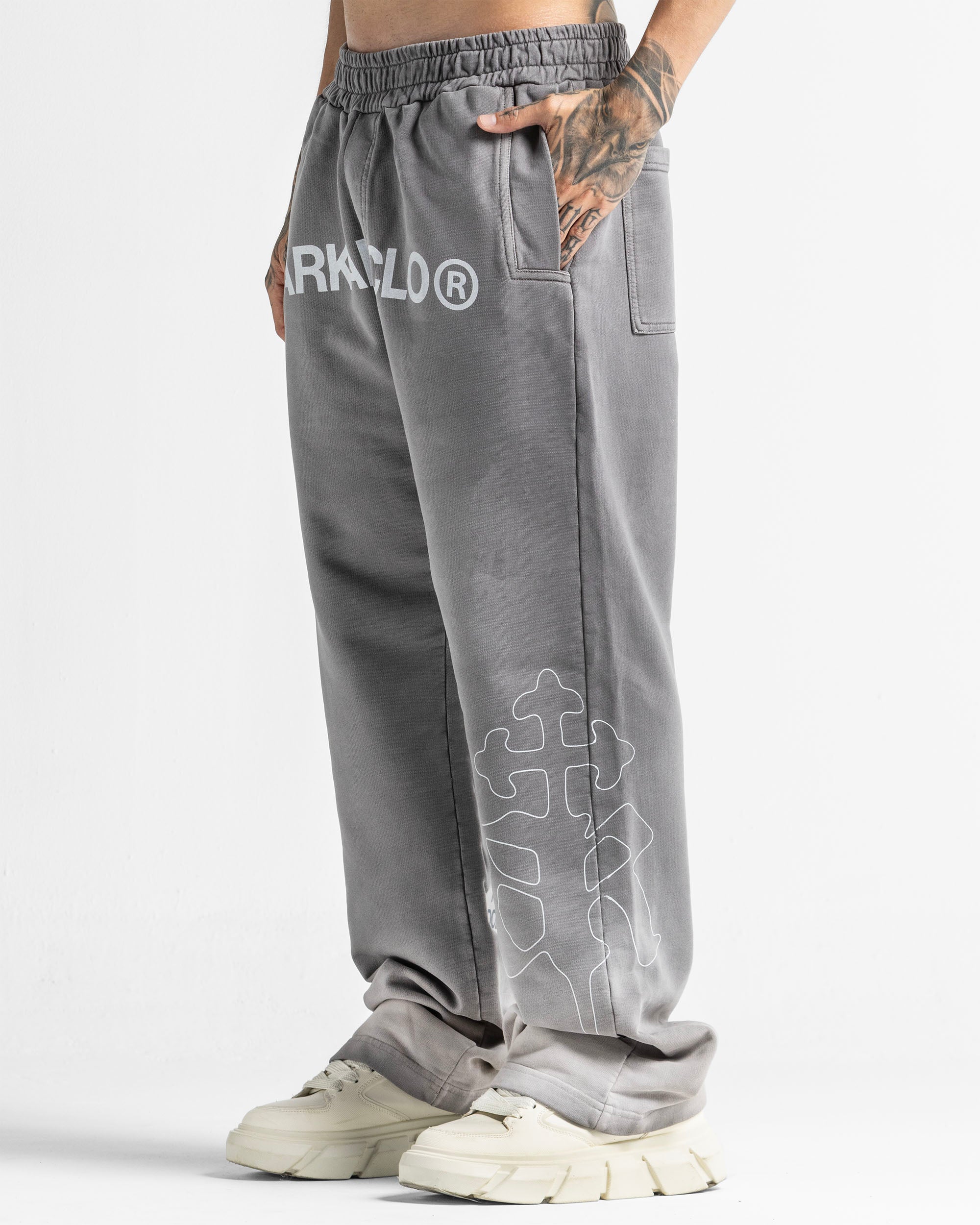 Washed Sweatpant Gris Claro
