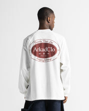 Hoodie Sleeve Blanco Logo Rojo