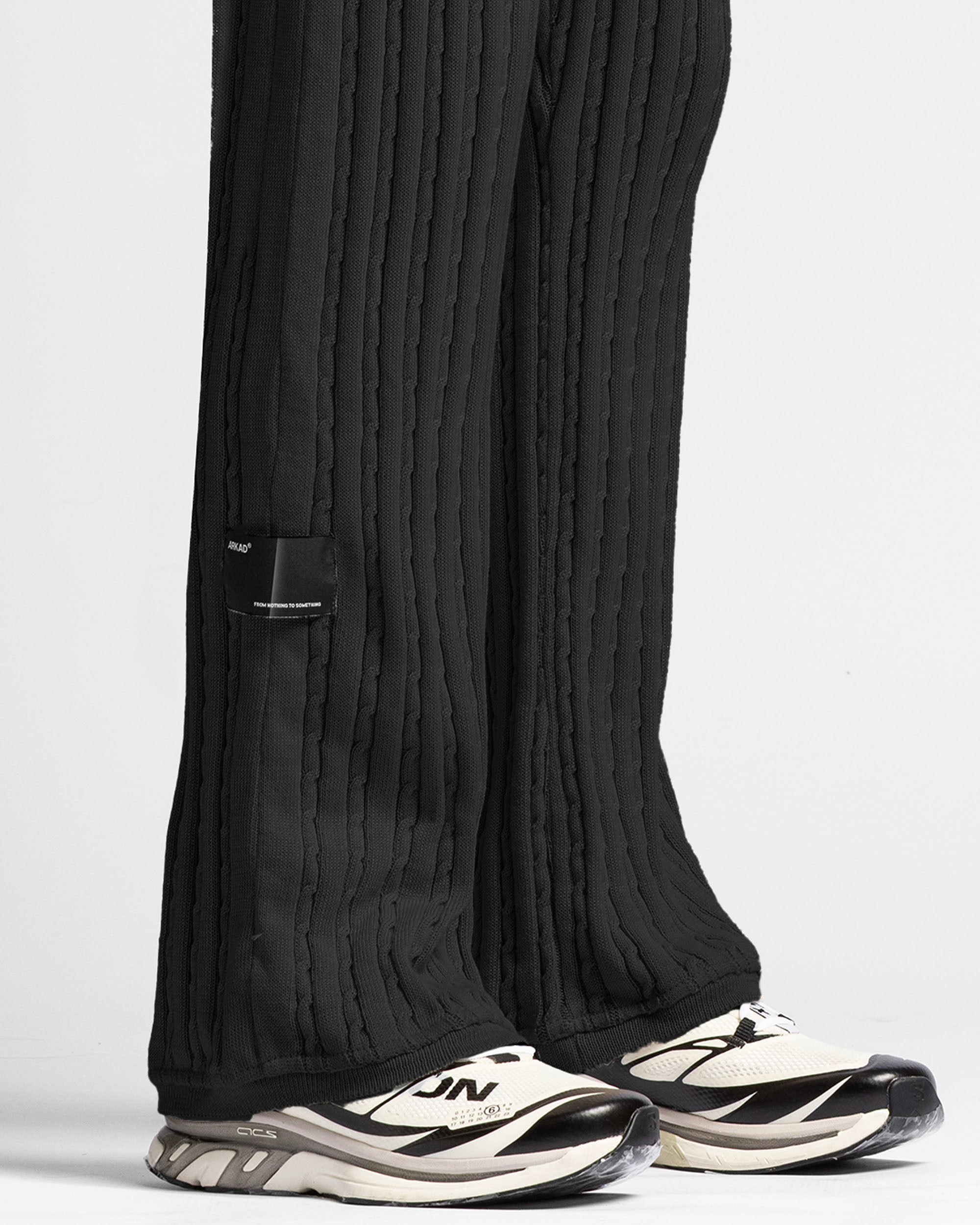 Braided Knit Pant Gris Oscuro