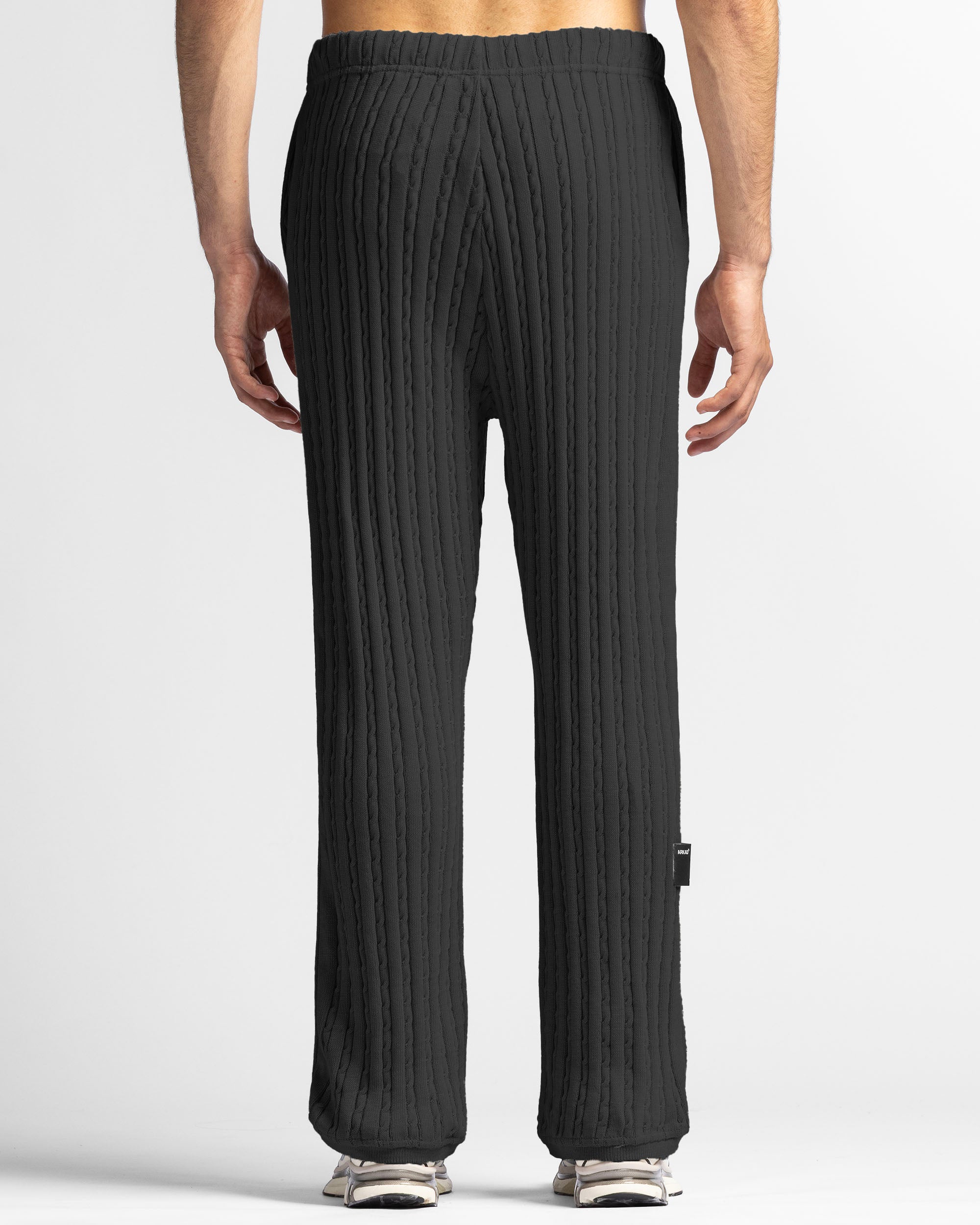 Braided Knit Pant Gris Oscuro