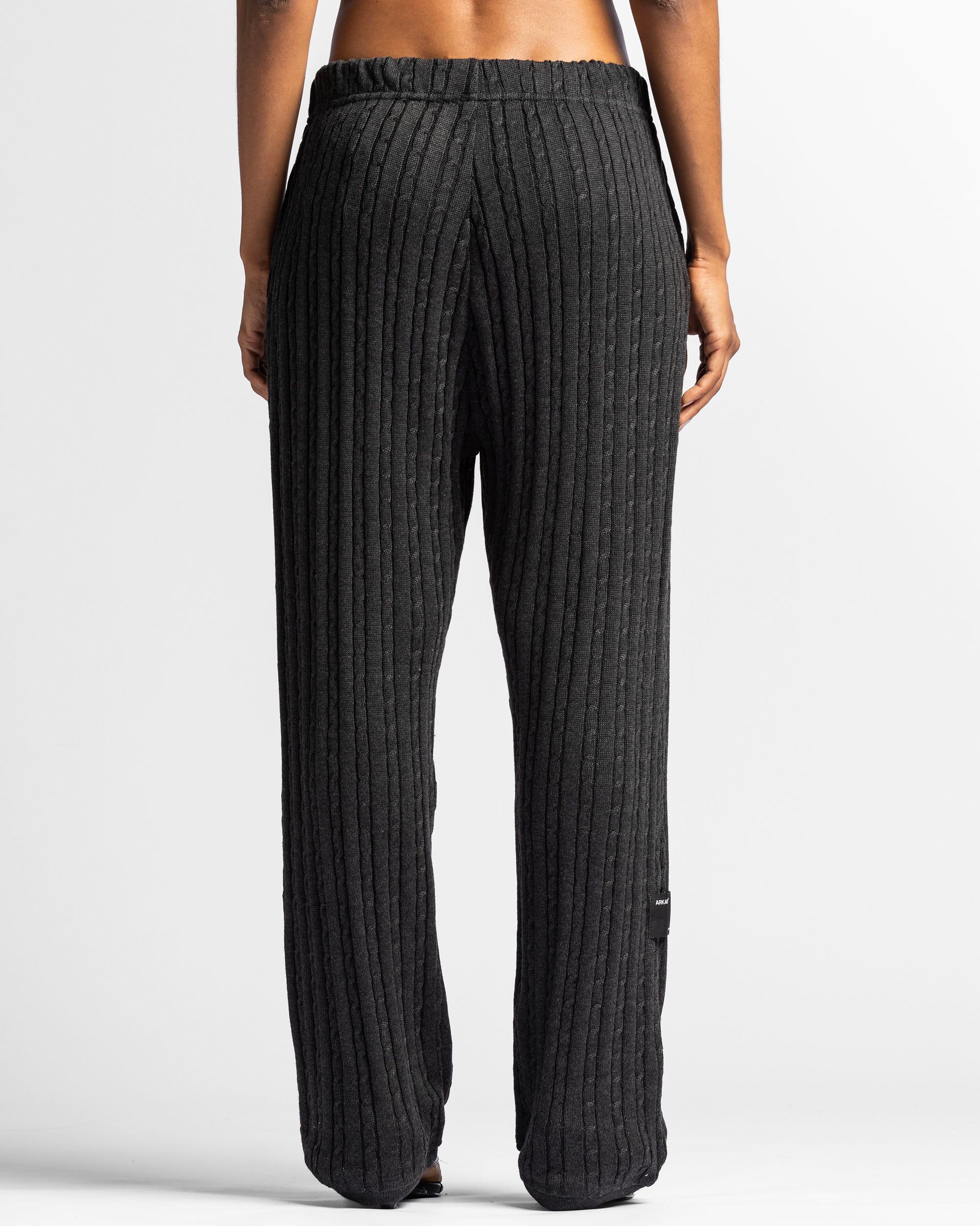 Braided Knit Pant Gris Oscuro - Unisex