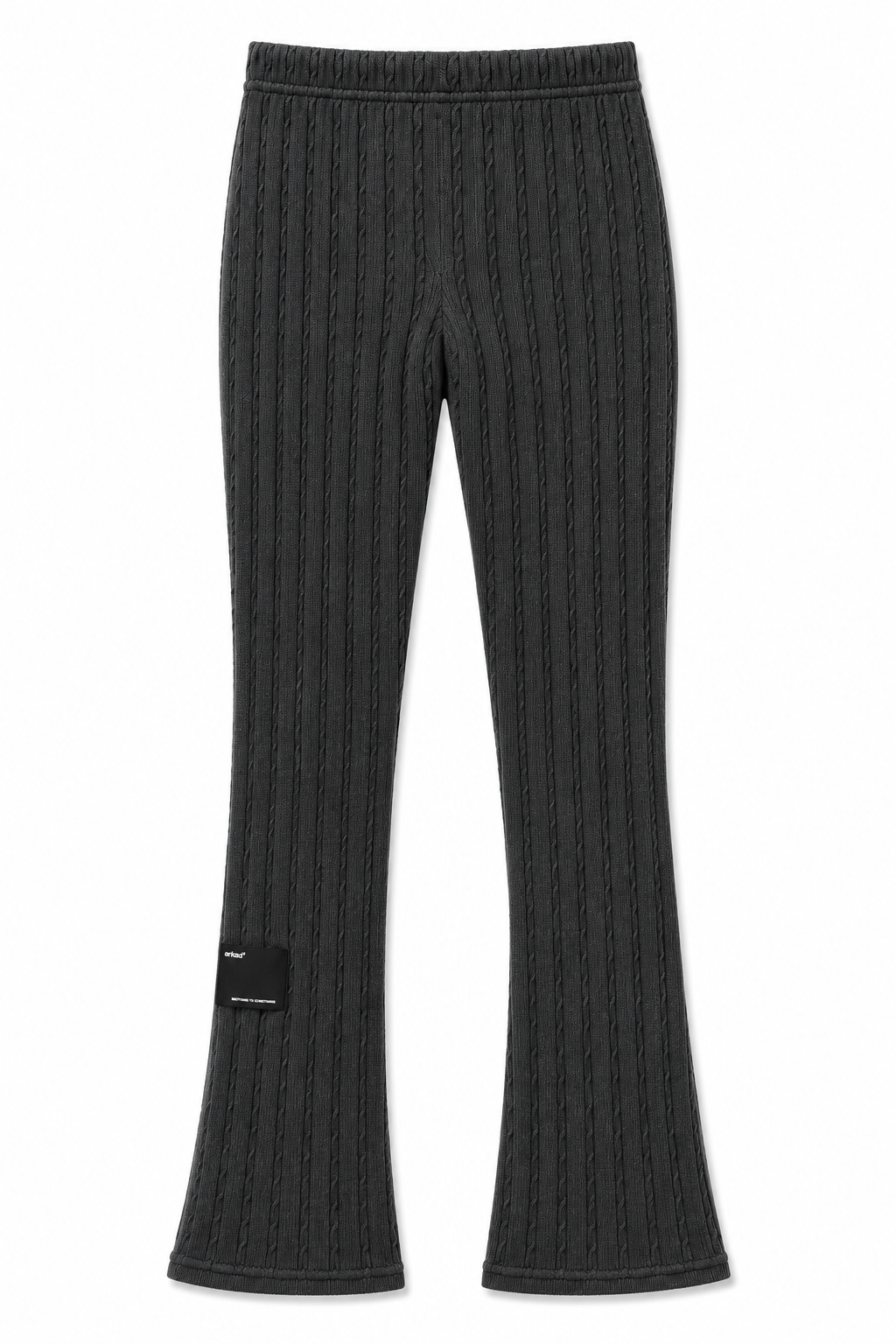 Braided Knit Pant Gris Oscuro