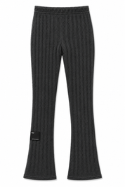 Braided Knit Pant Gris Oscuro