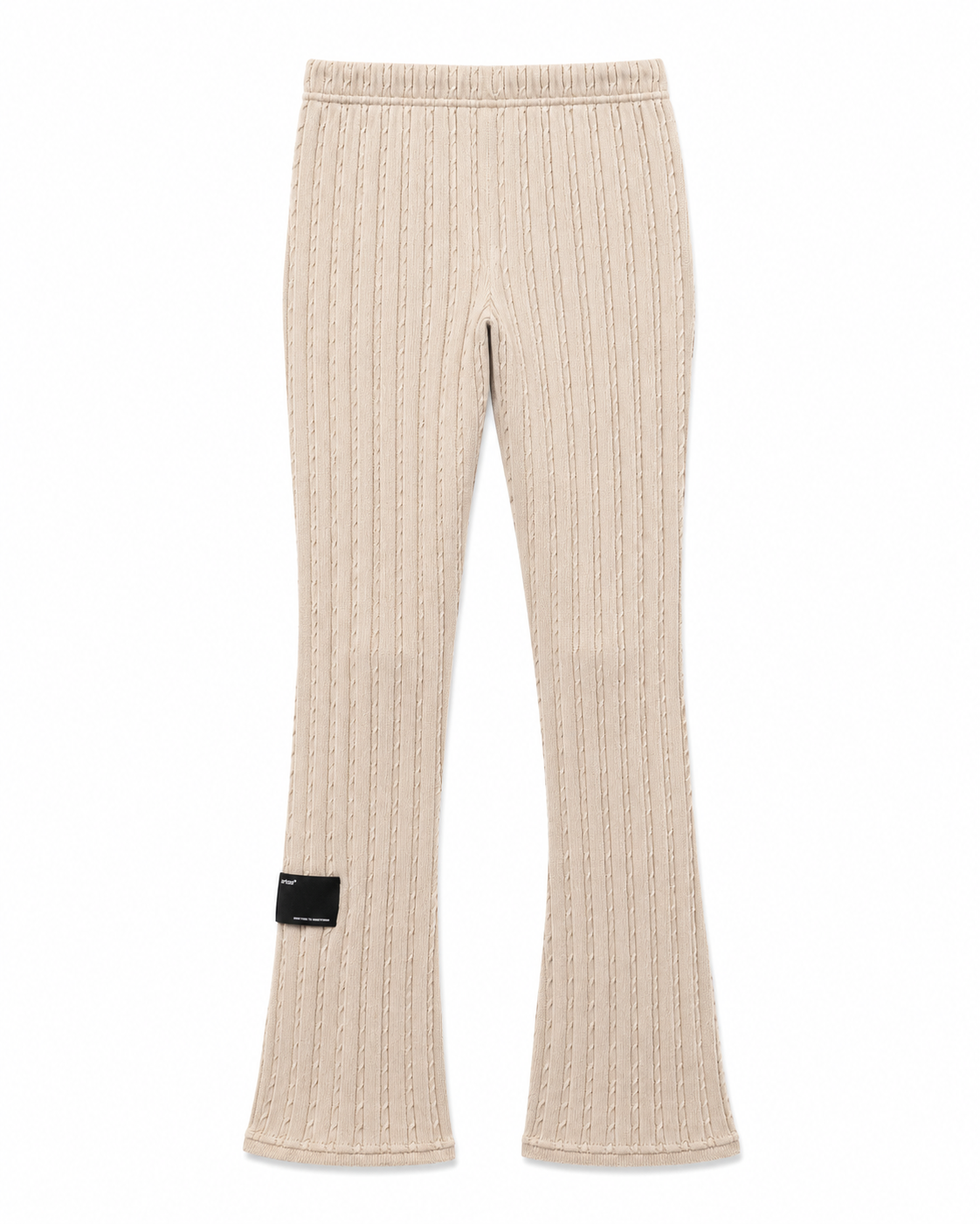 Braided Knit Pant Khaki