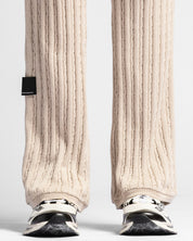 Braided Knit Pant Khaki