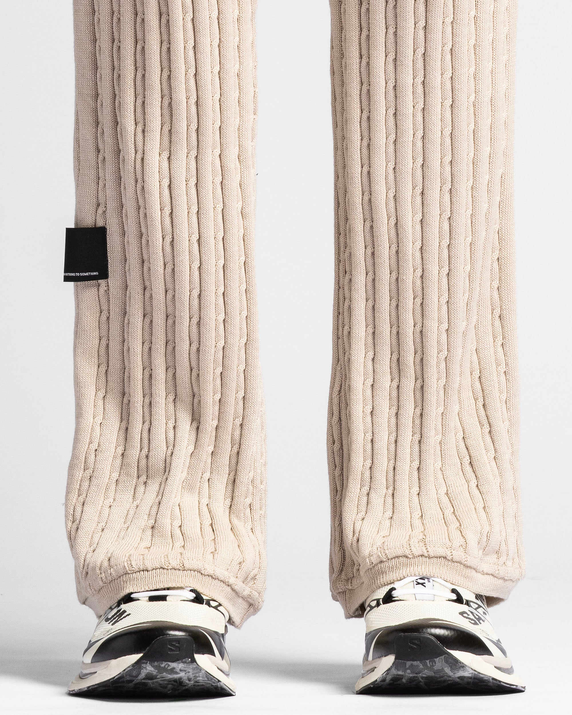 Braided Knit Pant Khaki