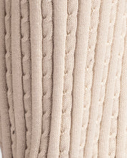 Braided Knit Pant Khaki