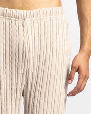 Braided Knit Pant Khaki