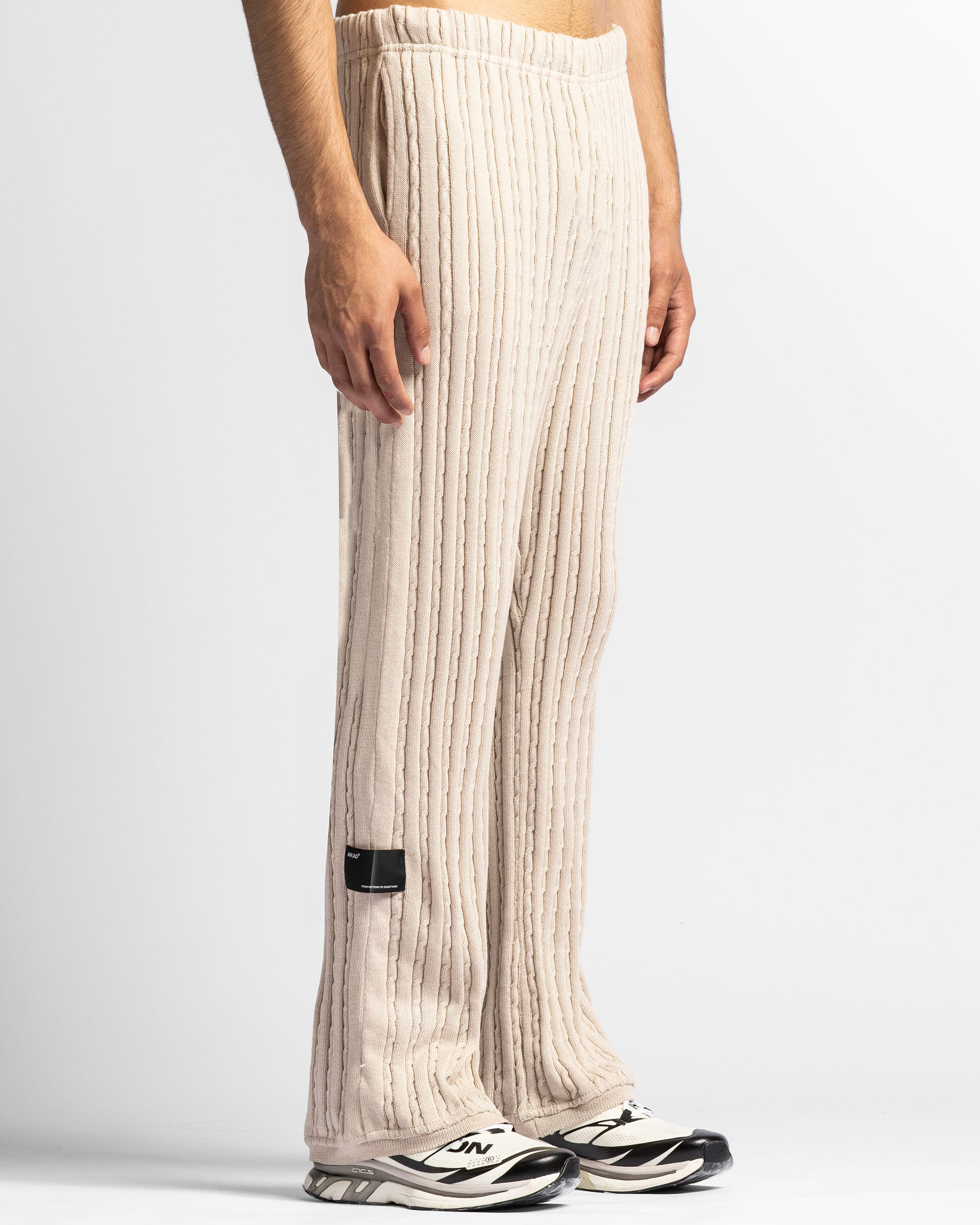 Braided Knit Pant Khaki