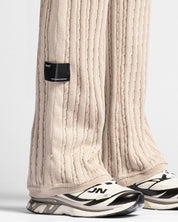 Braided Knit Pant Khaki
