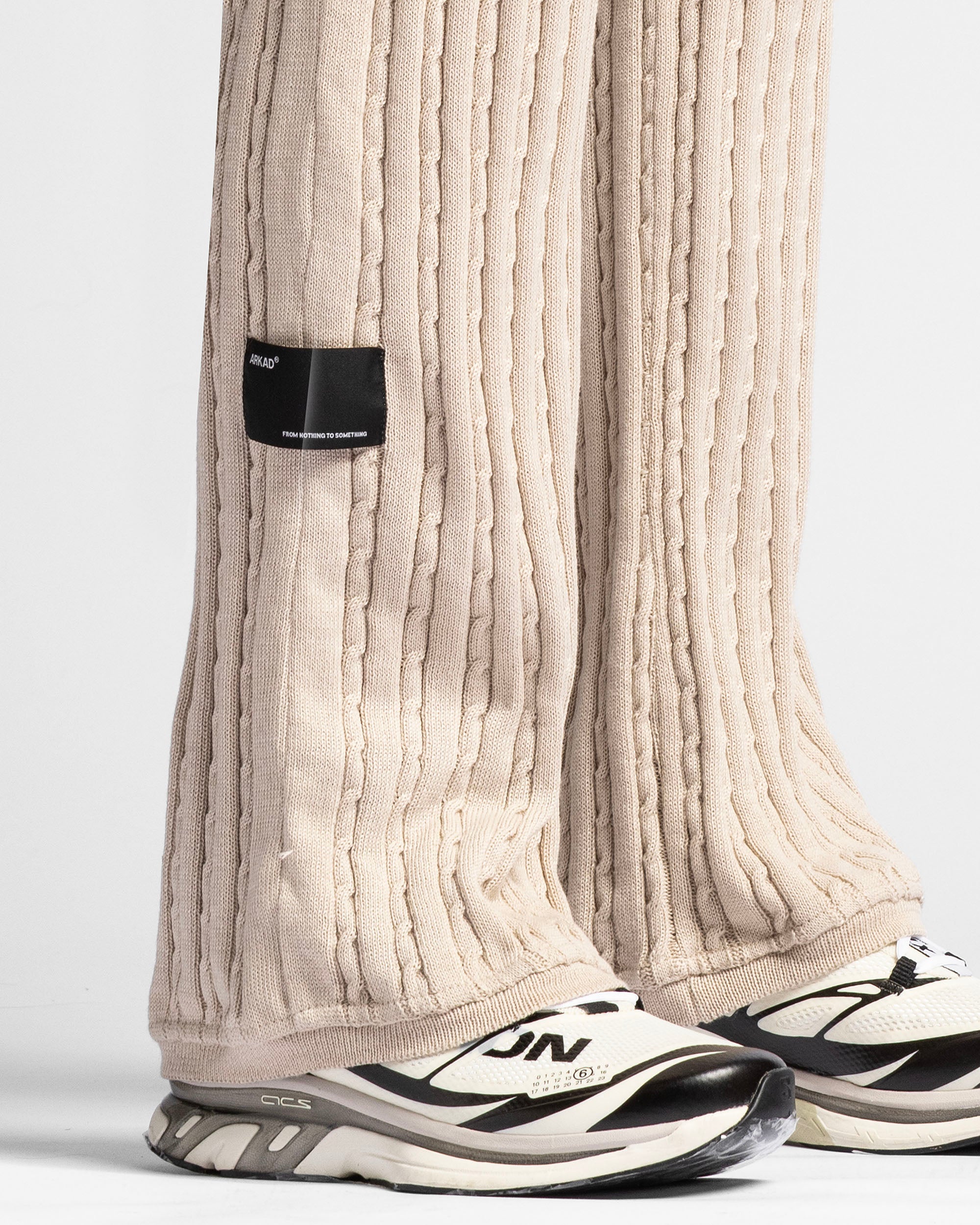 Braided Knit Pant Khaki
