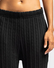Braided Knit Pant Negro - Unisex