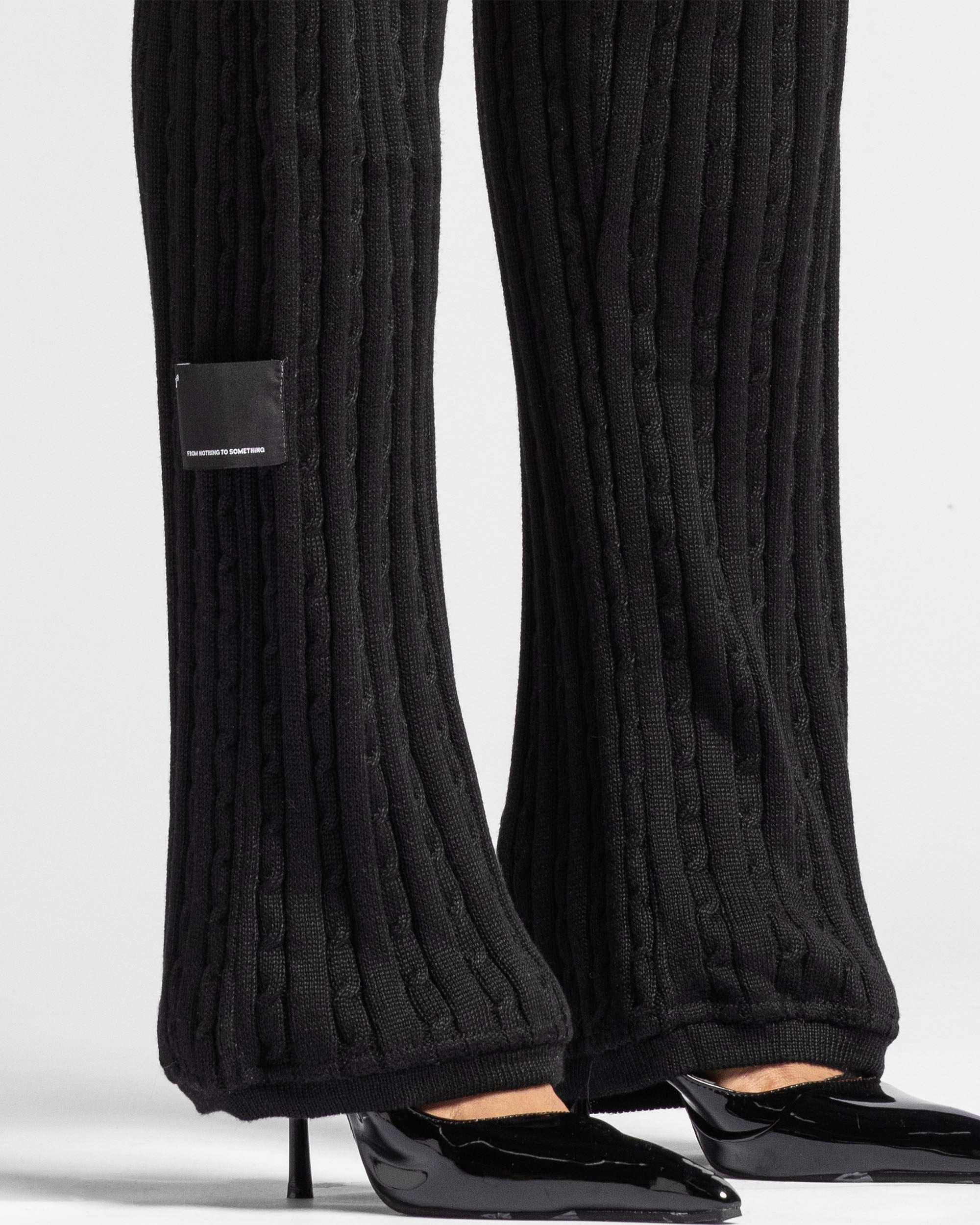 Braided Knit Pant Negro - Unisex